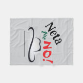 Echt niet! fleece deken (Voorkant (Horizontaal))