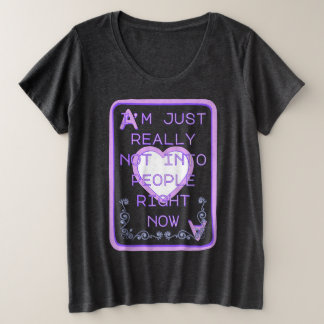 Echt Niet Gezellig Op Het Moment Hart Van De Aas Grote Maat T-shirt