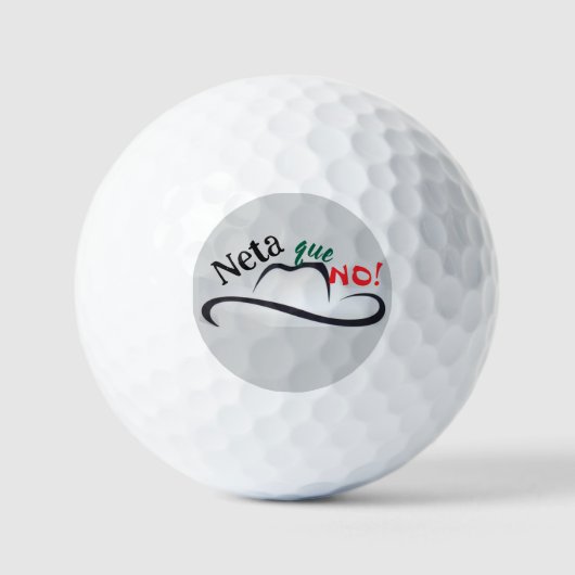 Echt niet! golfballen (Voorkant)