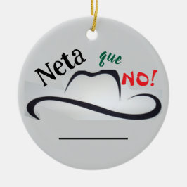 Echt niet! keramisch ornament