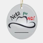 Echt niet! keramisch ornament (Links)
