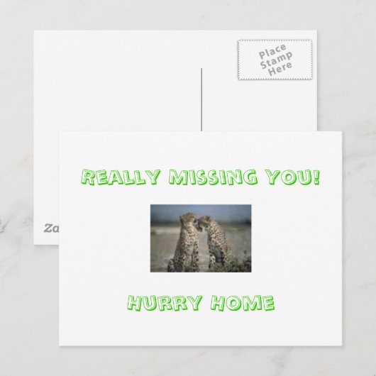 Echt niet! Schiet op! Briefkaart (Voorkant / Achterkant)