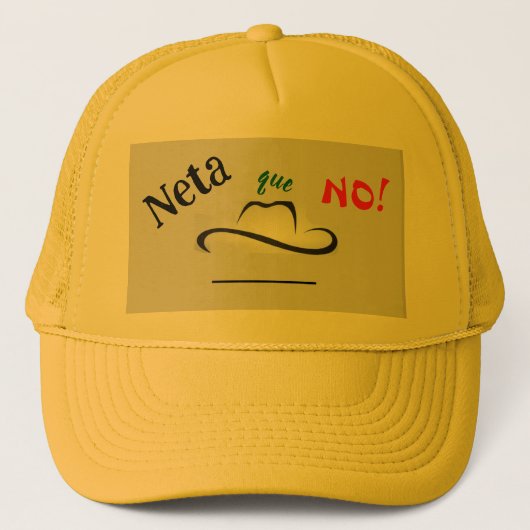 Echt niet! trucker pet (Voorkant)