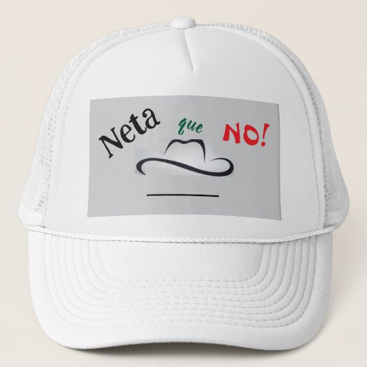 Echt niet! trucker pet (Voorkant)