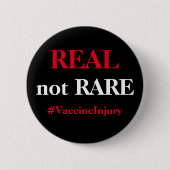 Echt niet zeldzaam ronde button 5,7 cm (Voorkant)