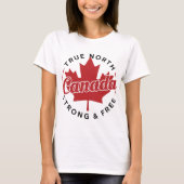 Echt Noord Sterk & Gratis Canada T-shirt (Voorkant)
