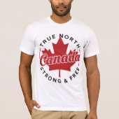 Echt Noord Sterk & Gratis Canada T-shirt (Voorkant)