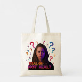 Echt of niet echt? Design Tote Bag (Achterkant)