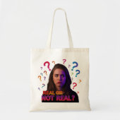 Echt of niet echt? Design Tote Bag (Voorkant)