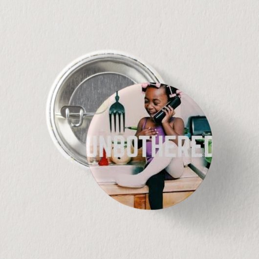 Echt onbelemmerde knop ronde button 3,2 cm (Voorkant /achterkant)