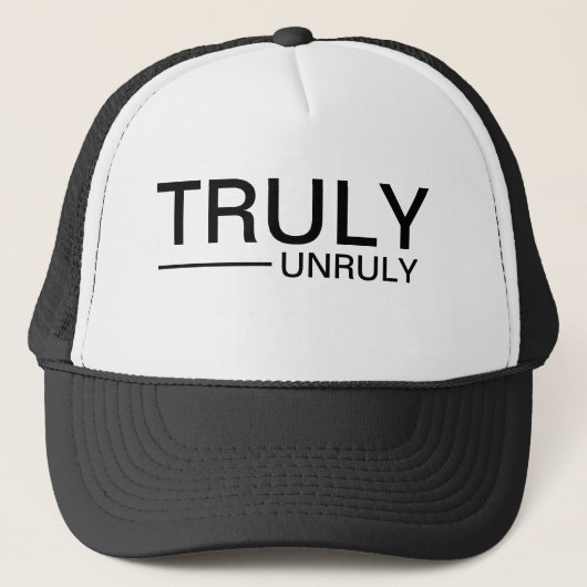 Echt ongehoorzaam zeggen  trucker pet (Voorkant)