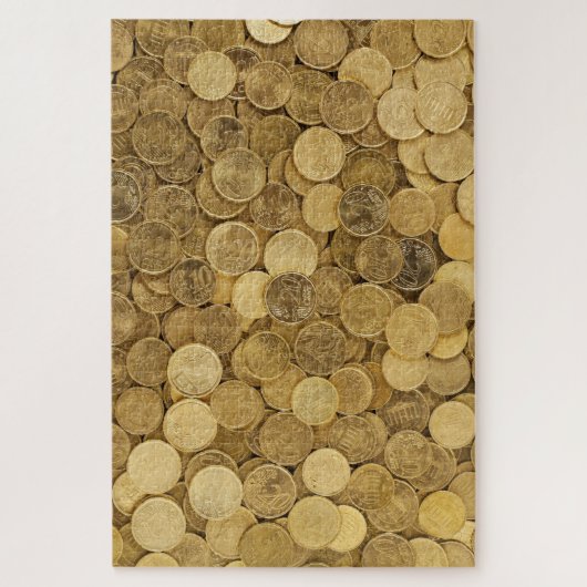 Echt onmogelijke gouden munten puzzel legpuzzel (Verticaal)