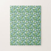 Echt onmogelijke groene palmbladeren puzzel legpuzzel (Verticaal)