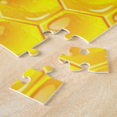 Echt onmogelijke honingraat met bijen legpuzzel (Zijkant)
