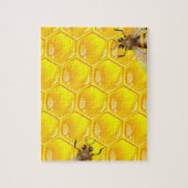 Echt onmogelijke honingraat met bijen legpuzzel (Verticaal)