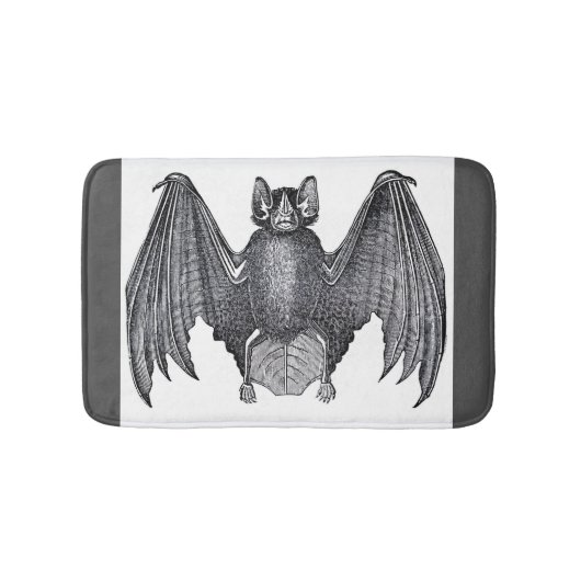 Echt onvoorstelbaar  Retro Bat Spooky Wings Badmat (Voorkant)