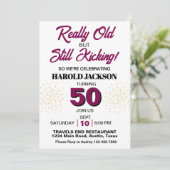 Echt oud, maar nog steeds schoppen elke leeftijd v kaart (Staand voorkant)