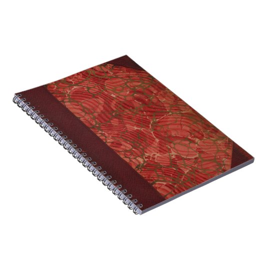 Echt : oude antiek boekomslag - retro notitieboek (Rechterzijde)