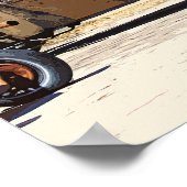 Echt oude gebruikte auto's poster (Hoek)