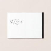 Echt oude hand Vaarwel Folie Kaarten (Binnen)