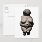 Echt oude vrouwen: Venus of Willendorf Briefkaart (Voorkant / Achterkant)