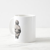 Echt oude vrouwen: Venus of Willendorf Koffiemok (Voorkant links)