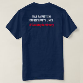 Echt patriottisme doorkruist partijgrenzen t-shirt