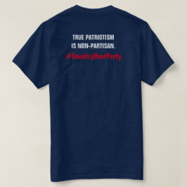 Echt patriottisme is niet-partijgebonden land bove t-shirt