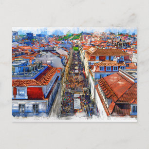 Echt Portugal-Lissabon Briefkaart