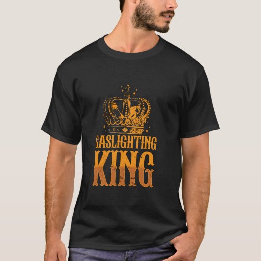 Echt professionele gekke grappige gaslighting t-shirt (Voorkant)