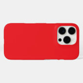 Echt rood Case-Mate iPhone case (Achterkant (horizontaal))