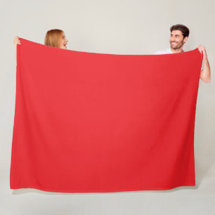 Echt rood fleece deken