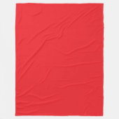 Echt rood fleece deken (Voorkant)