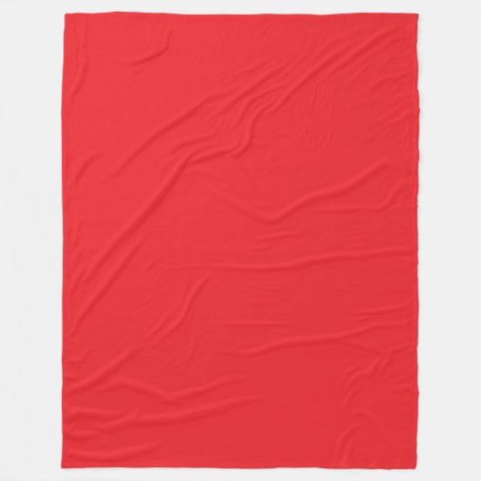 Echt rood fleece deken (Voorkant)