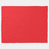 Echt rood fleece deken (Voorkant (Horizontaal))