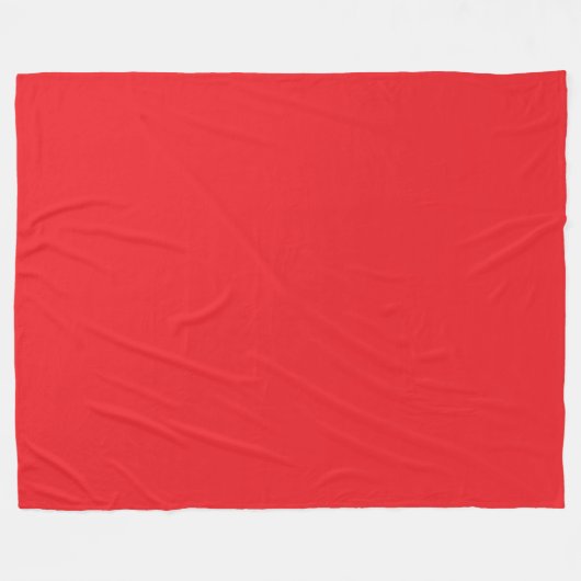 Echt rood fleece deken (Voorkant (Horizontaal))