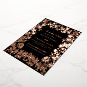 Echt Roos Gold Folie Wedding Save the Date Kaart (Gedraaid)