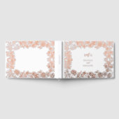 Echt Roos Goudfolie Bloemen Botanische bruiloft Gastenboek (Volledig)