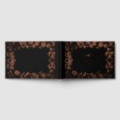 Echt Roos Goudfolie Bloemen Botanische bruiloft Gastenboek (Volledig)