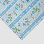 Echt rustiek en grunge bloeien Blue Decoupage Tissuepapier (Detail)