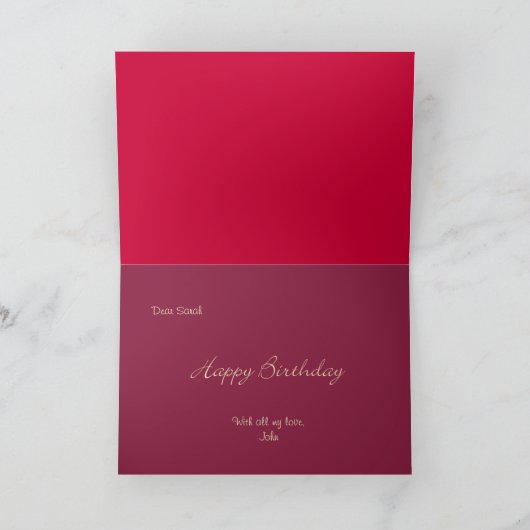 Echt Scrumptious Birthday Kaart (Binnen)