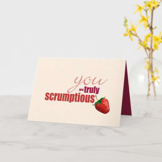 Echt Scrumptious Birthday Kaart (Gele Bloem)