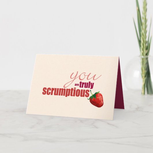 Echt Scrumptious Birthday Kaart (Voorkant)