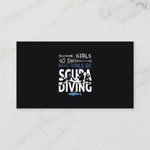 Echt scuba-duikend meisje: sommigen zwemmen grappi informatiekaartje