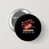 Echt slecht - je ziet eruit als de 4e juli ronde button 5,7 cm (Voorkant /achterkant)