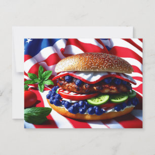 Echt smerig Amerikaans Burger Briefkaart