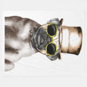 Echt stookolie met bril fleece deken (Voorkant (Horizontaal))