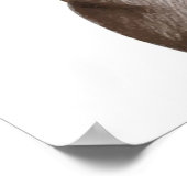 Echt stookolie met bril poster (Hoek)