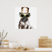 Echt stookolie met bril poster (Keuken)
