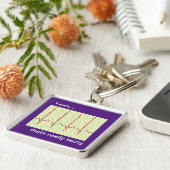 Echt Tachy Cardiology Humor Sleutelhanger (Zijkant)